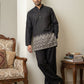 Men's Ethnic Printed & Thread Work Kurta with Korean Pants