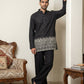 Men's Ethnic Printed & Thread Work Kurta with Korean Pants