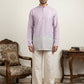 Men's Ethnic Printed & Thread Work Kurta with Korean Pants