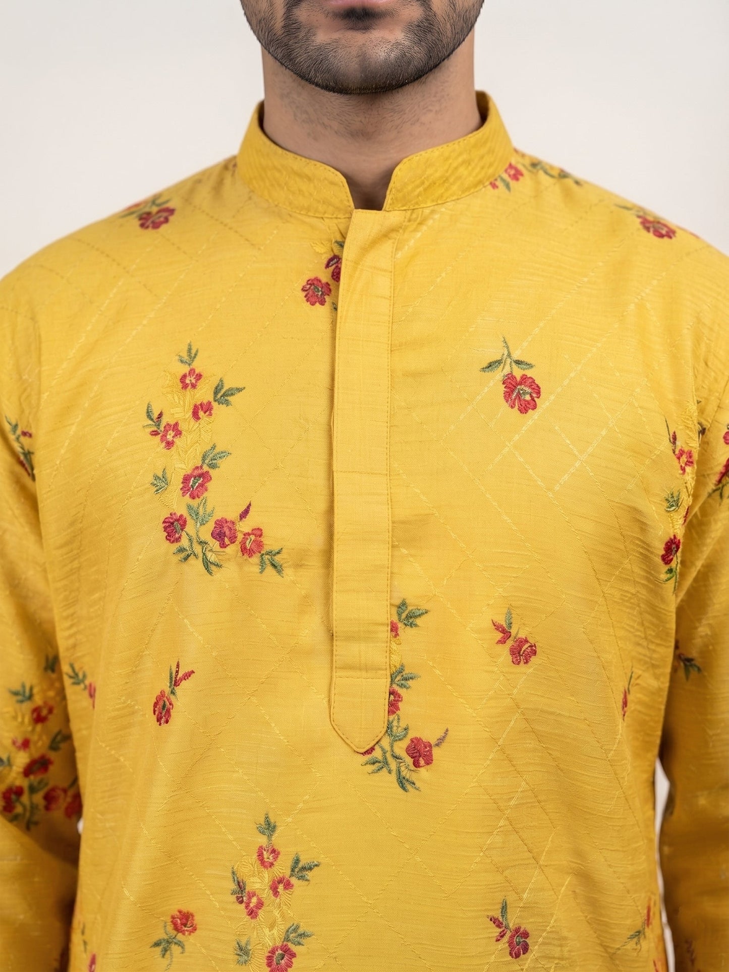 Premium Cotton Blend Printed Ethnic Kurta with Korean Pants