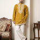 Japanese Fabric Embroidered Ethnic Kurta with Korean Pants