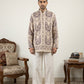 Cotton Blend Ethnic Printed Kurta with Korean Pants
