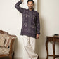 Cotton Blend Ethnic Printed Kurta with Korean Pants