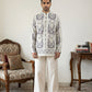 Cotton Blend Ethnic Printed Kurta with Korean Pants