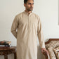 Classic Silk Blend Kurta Pyjama Set for Men ( 65KP 5586Beige ) [FF] [WAISTCOAT]