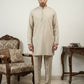 Classic Silk Blend Kurta Pyjama Set for Men ( 65KP 5586Beige ) [FF] [WAISTCOAT]