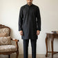 Classic Silk Blend Kurta Pyjama Set for Men ( 65KP 5586Black ) [FF] [WAISTCOAT]