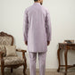 Classic Silk Blend Kurta Pyjama Set for Men ( 65KP 5586Lavender ) [FF] [WAISTCOAT]