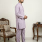 Classic Silk Blend Kurta Pyjama Set for Men ( 65KP 5586Lavender ) [FF] [WAISTCOAT]