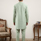 Classic Silk Blend Kurta Pyjama Set for Men ( 65KP 5586Pista ) [FF] [WAISTCOAT]