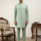 Classic Silk Blend Kurta Pyjama Set for Men ( 65KP 5586Pista ) [FF] [WAISTCOAT]