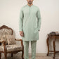 Classic Silk Blend Kurta Pyjama Set for Men ( 65KP 5586Pista ) [FF] [WAISTCOAT]