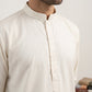 Classic Silk Blend Kurta Pyjama Set for Men ( 65KP 5586White ) [FF] [WAISTCOAT]