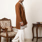 Ethnic Japanese Fabric Embroidered Kurta With Korean Pants ( 65KP PJ11W 5605Brown )