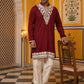 Ethnic Japanese Fabric Embroidered Kurta With Korean Pants ( 65KP PJ11W 5605Maroon )