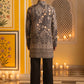 Traditional Cotton Blend Printed Kurta With Korean Pants ( 65KP PJ11B 5606Grey )
