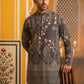 Traditional Cotton Blend Printed Kurta With Korean Pants ( 65KP PJ11B 5606Grey )