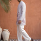 Cotton Blend Floral Printed Kurta With Korean Pants ( 65KP PJ11W 5607Purple )