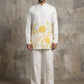 Cotton Blend Floral Printed Kurta With Korean Pants ( 65KP PJ11W 5607Yellow )