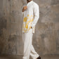 Cotton Blend Floral Printed Kurta With Korean Pants ( 65KP PJ11W 5607Yellow )
