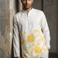 Cotton Blend Floral Printed Kurta With Korean Pants ( 65KP PJ11W 5607Yellow )
