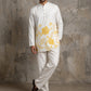 Cotton Blend Floral Printed Kurta With Korean Pants ( 65KP PJ11W 5607Yellow )