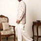 Men Cotton Blend Ikat Printed Kurta With Korean Pants ( 65KP PJ11W 5610Beige )