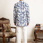 Men Cotton Blend Ikat Printed Kurta With Korean Pants ( 65KP PJ11W 5610Blue )