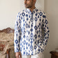 Men Cotton Blend Ikat Printed Kurta With Korean Pants ( 65KP PJ11W 5610Blue )