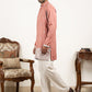 Cotton Blend Ethnic Embroidered Kurta With Korean Pants ( 65KP PJ11W 5611Pink )
