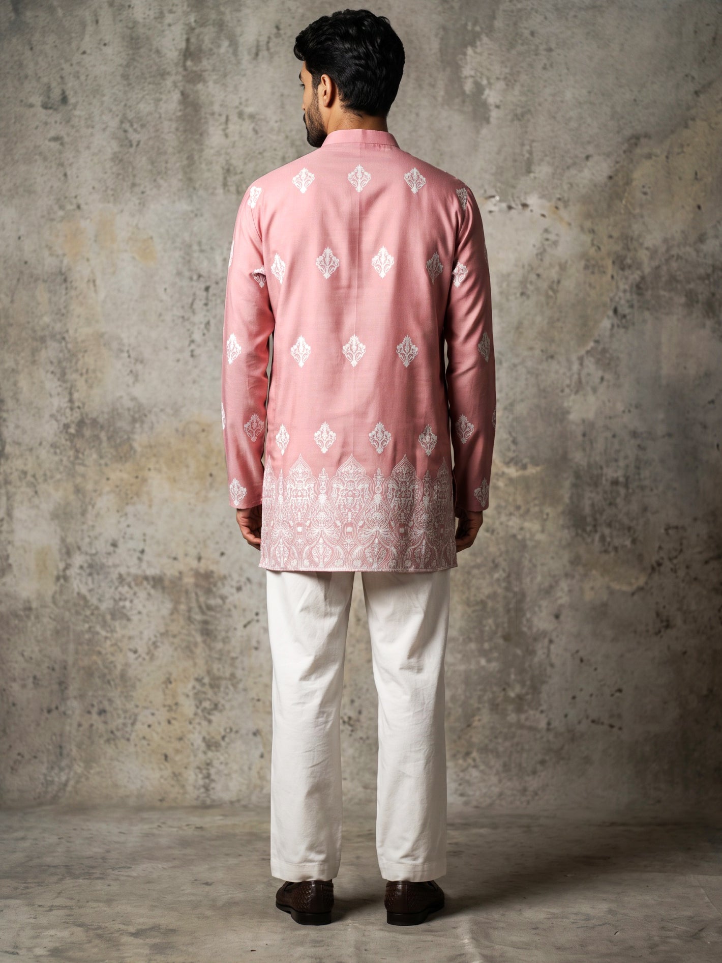 Cotton Blend Ethnic Printed Kurta With Korean Pants ( 65KP PJ11W 5614Pink )