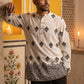 Cotton Blend Ethnic Printed Kurta With Korean Pants ( 65KP PJ11B 5614White )