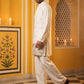 Japanese Fabric Ethnic Embroidered Kurta With Korean Pants for Men ( 65KP PJ11W 5616Cream )