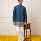 Japanese Fabric Ethnic Embroidered Kurta for Men ( 65KO 5616 Peacock )