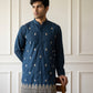 Japanese Fabric Ethnic Embroidered Kurta for Men ( 65KO 5616 Peacock )