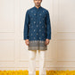 Japanese Fabric Ethnic Embroidered Kurta for Men ( 65KO 5616 Peacock )