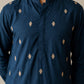 Japanese Fabric Ethnic Embroidered Kurta for Men ( 65KO 5616 Peacock )