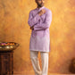 Printed Cotton Blend Kurta Korean Pants Set ( 65KP PJ11W 5622Purple )