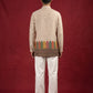 Cotton Blend Printed & Thread Work Kurta with Korean Pants ( 65KP PJ11W 5623Beige )