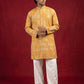 Printed Cotton Blend Kurta with Korean Pants ( 65KP PJ11W 5624Mustard )