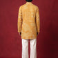 Printed Cotton Blend Kurta with Korean Pants ( 65KP PJ11W 5624Mustard )