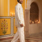 Cotton Blend Printed & Thread Work Kurta with Korean Pants ( 65KP PJ11B 5625White )
