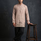 Silk Blend Embroidered Kurta for Men ( 65KO 5645 Brown )