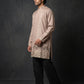 Silk Blend Embroidered Kurta for Men ( 65KO 5645 Brown )