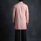 Silk Blend Embroidered Kurta for Men ( 65KO 5645 Peach )