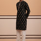 Silk Blend Embroidered Kurta Pyjama Set (65KP D-PJ11W 5355 Black )