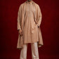 Silk Blend Kurta & Korean Pants with Embroidered Dupatta ( 65KP D-P11W 5375Beige )