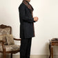 Men Silk Blend Solid Kurta Set with Paisley Printed Dupatta ( 65KP DM-N2 5586Black ) [FF] [WAISTCOAT]