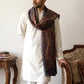 Men Silk Blend Solid Kurta Set with Paisley Printed Dupatta ( 65KP DM-N2 5586White ) [FF] [WAISTCOAT]