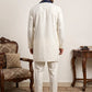Men Silk Blend Solid Kurta Set with Paisley Printed Dupatta ( 65KP DM-N2 5586White ) [FF] [WAISTCOAT]